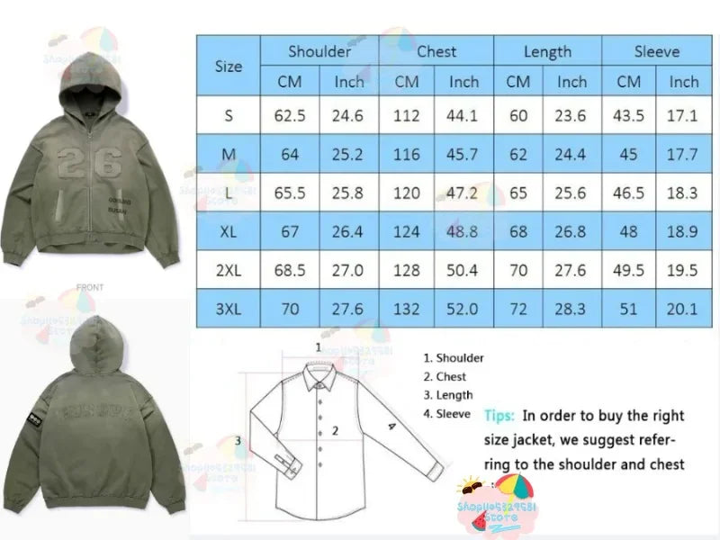 2026 Concert ARIRANG Style Europe Limited Zip-Up Hoodie GREEN WIND JACKET hooded cardigan zipper jacket ARMY unisex