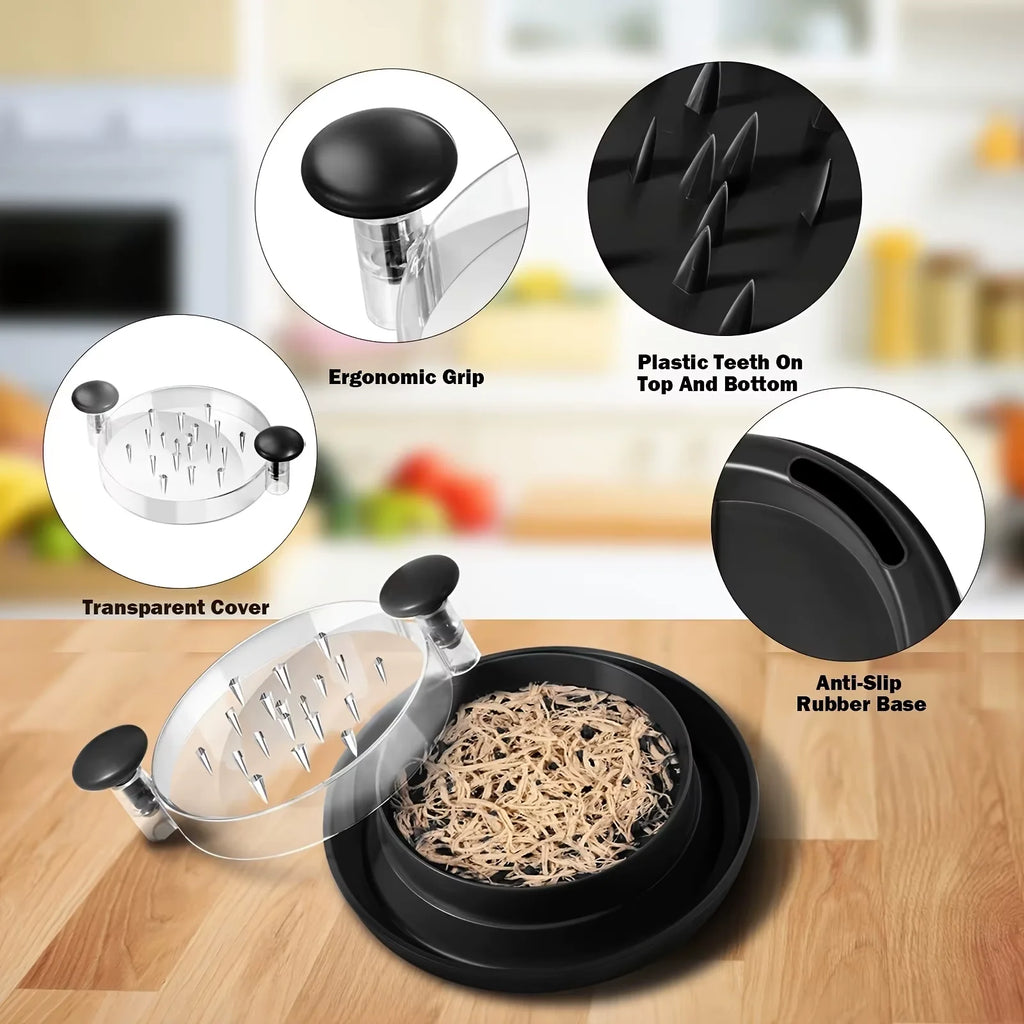Chicken Shredder Non-Slip Meat Grinders For Pork Beef Cooked Chicken Breasts Vegetable Kitchen Tool Ergonomic Handle Shredder