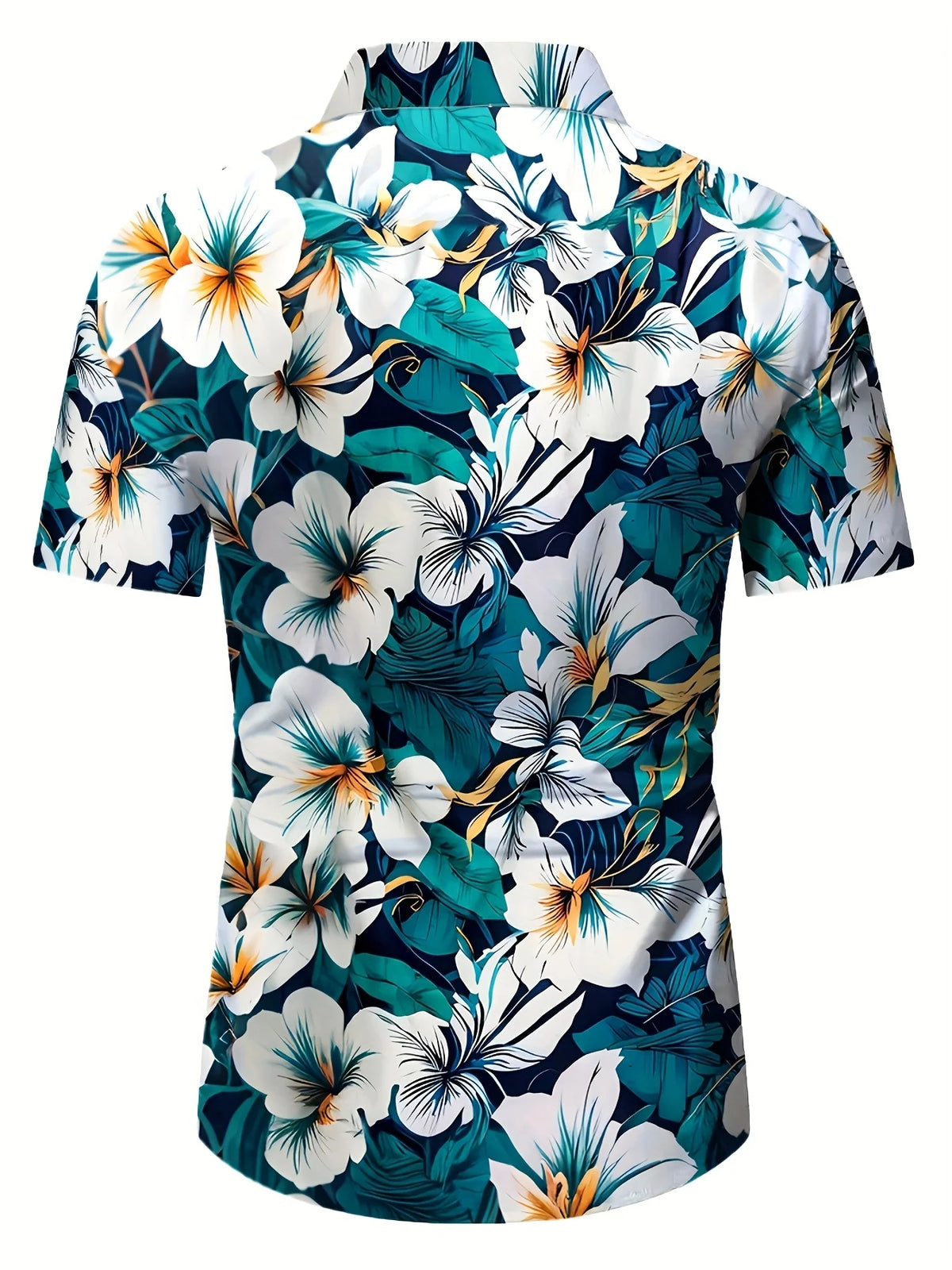 Multi Styles Dark Tone Tropical Leaf Print Shirt Men Silky Smooth Short Sleeve Daily Night Out Casual Blouse