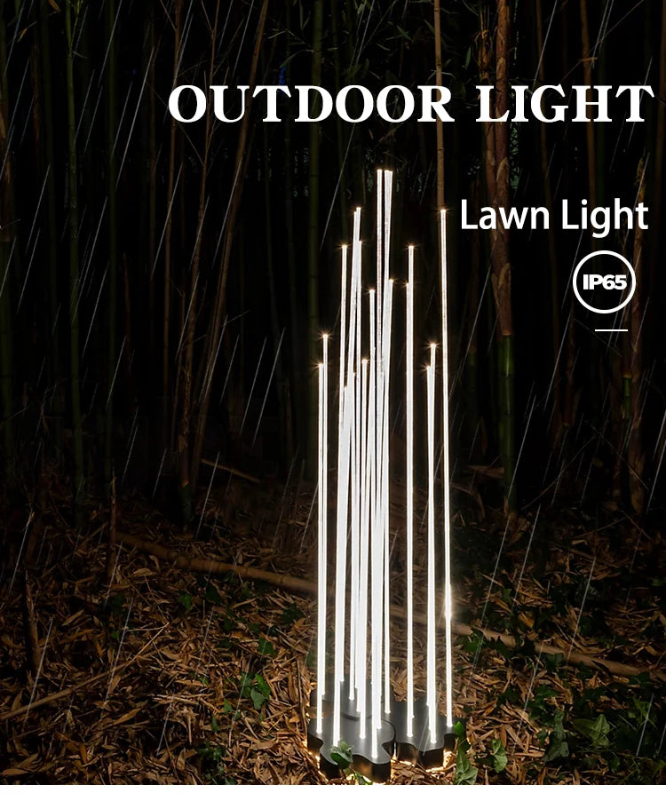 Outdoor weathering reed garden light waterproof villa lawn grass landscape park outdoor lighting