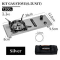 IGT Half-Unit Gas Stove 7200W High Power Stainless Steel IGT Burner Plate Folding Camping Igt Gas Burner BBQ Grill Desktop Stove
