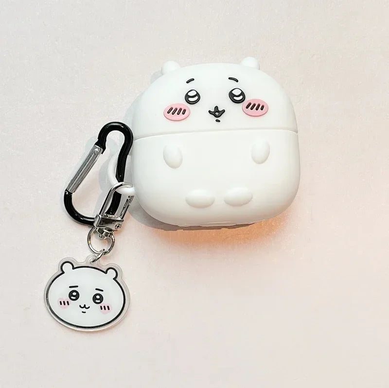Cute Cartoon Anime Chiikawa Earphone Case For Airpods 5 1 2 3 4 Pro 2 3 Wireless Bluetooth Headset Protective Soft Slicone Cover
