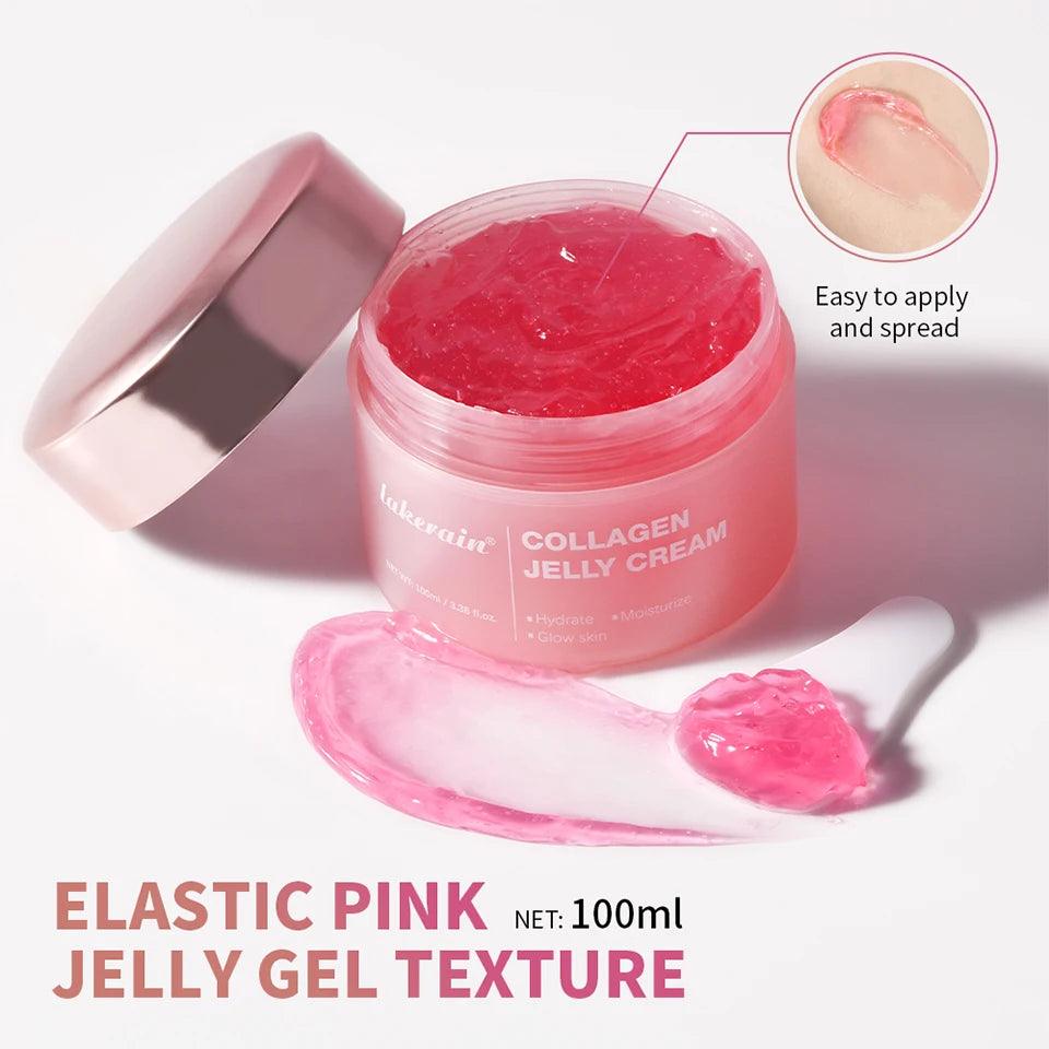 100g Collagen Jelly Cream Hydrolyzed Collagen Soft Moist Jelly Essence Shrinks Pores Moisturizing Smooth Skin Care Products