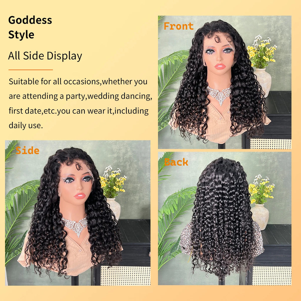 Namu Water Wave 13x6 HD Transparent Lace Frontal Wig 26 28 30 Inch Vietnamese 100% Human Hair Pre Plucked 13x4 Lace Front Wigs