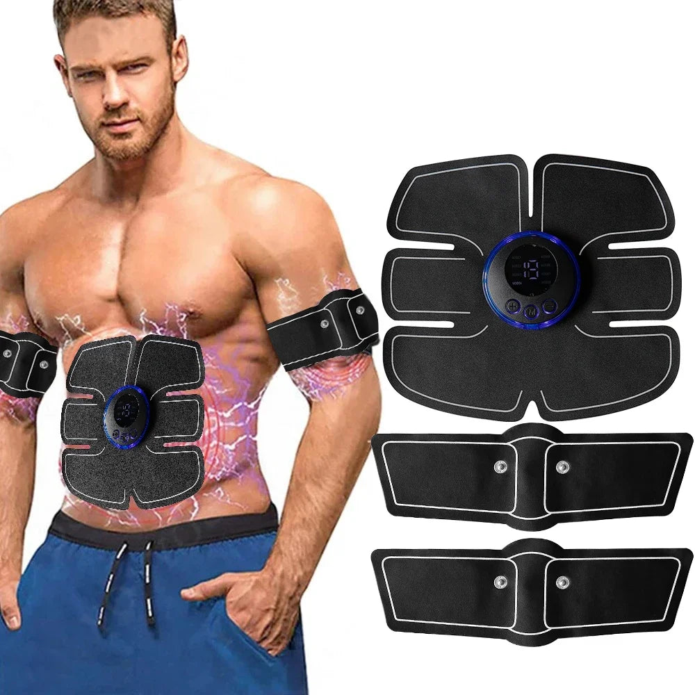 Smart Wireless EMS Muscle Stimulator USB Charged 19 Intensity Levels Abdomen Arm Leg Muscle Training Slimming Fitness Massager