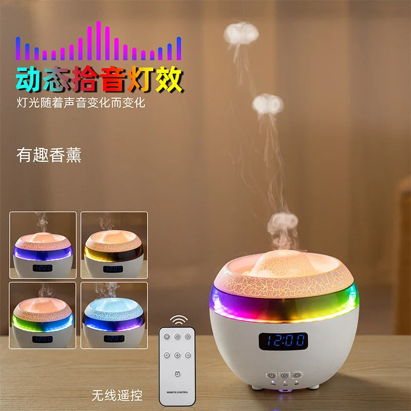 Water Drop Essential Oil Aromatherapy Machine Household Heavy Fog Volume Remote Control Timing Ultrasonic Atomizing Humidifier