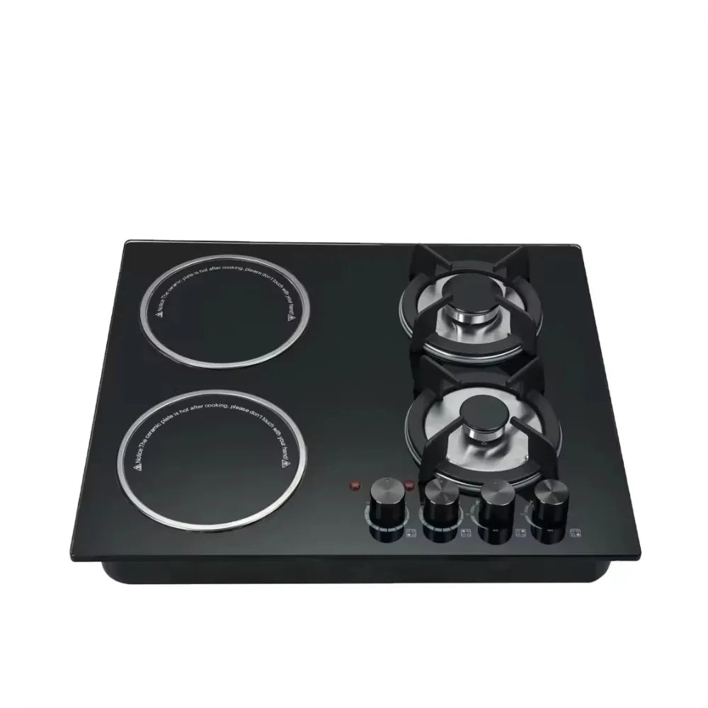 two gas and two electric heating built-in multi-function cooker with Class A energy efficiency, suitable for hotel and home