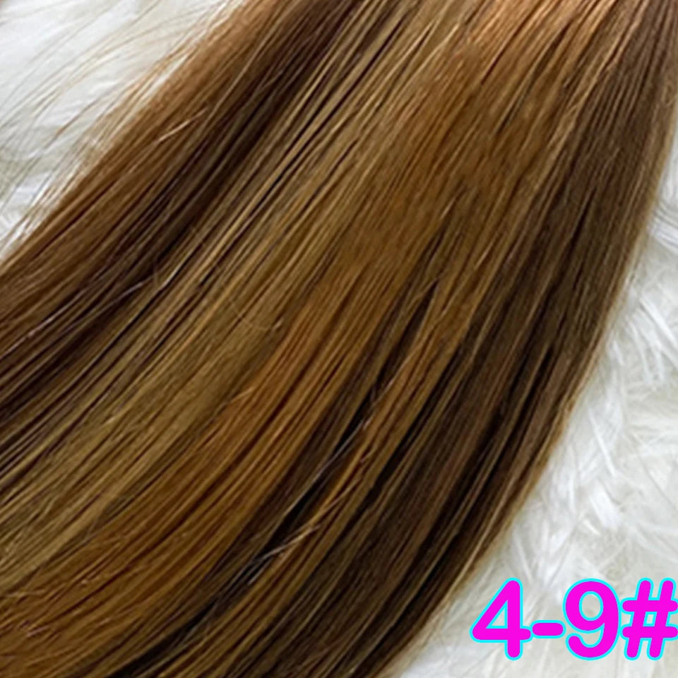 Remy Hair 1g/s 18-28 inch Real Remy Flat Tip Human Hair Extension Silky Straight Dark Brown Pre Bonded Keratin Fusion Hair