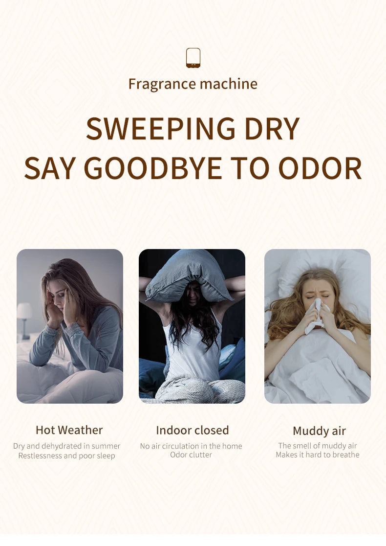 Home Essential Oil Humidifier Aromatherapy Machine Smart  Automatic Perfume Machine Bedroom Diffuser Night Light Humificador