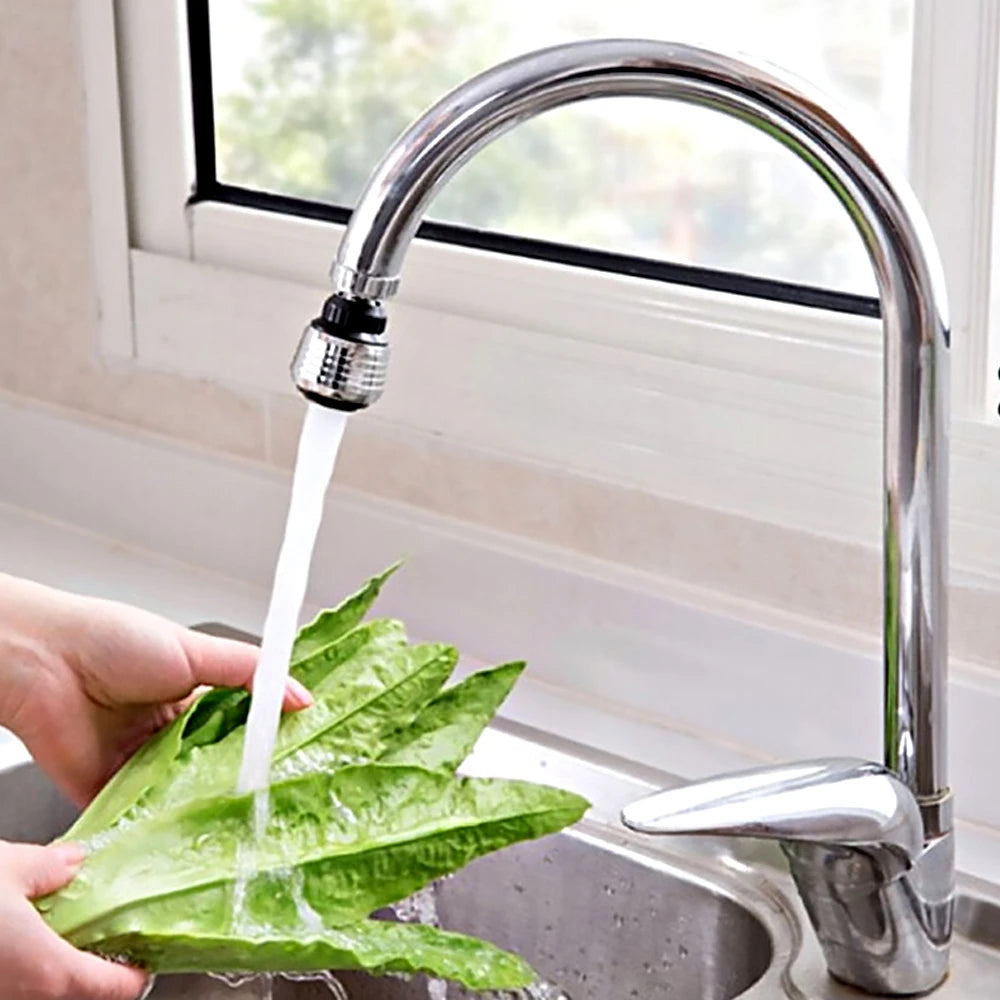 Sink Tap Rotatable Water Bubbler 360 Degree Rotating Water Swivel Faucet Head Aerator for Kitchen