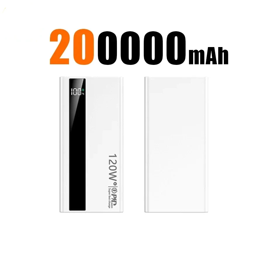 500000mAh Power Bank 120W Fast Charging Large Capacity Power Bank PD 20W Suitable For All Mobile Phones Long Endurance