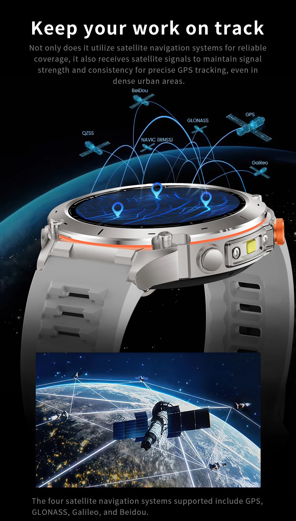 2026 New GPS Smart Watches 10 ATM Waterproof Built-in Dual-band GNSS Compass Military Sport Men SWIM Smartwatch For Android IOS