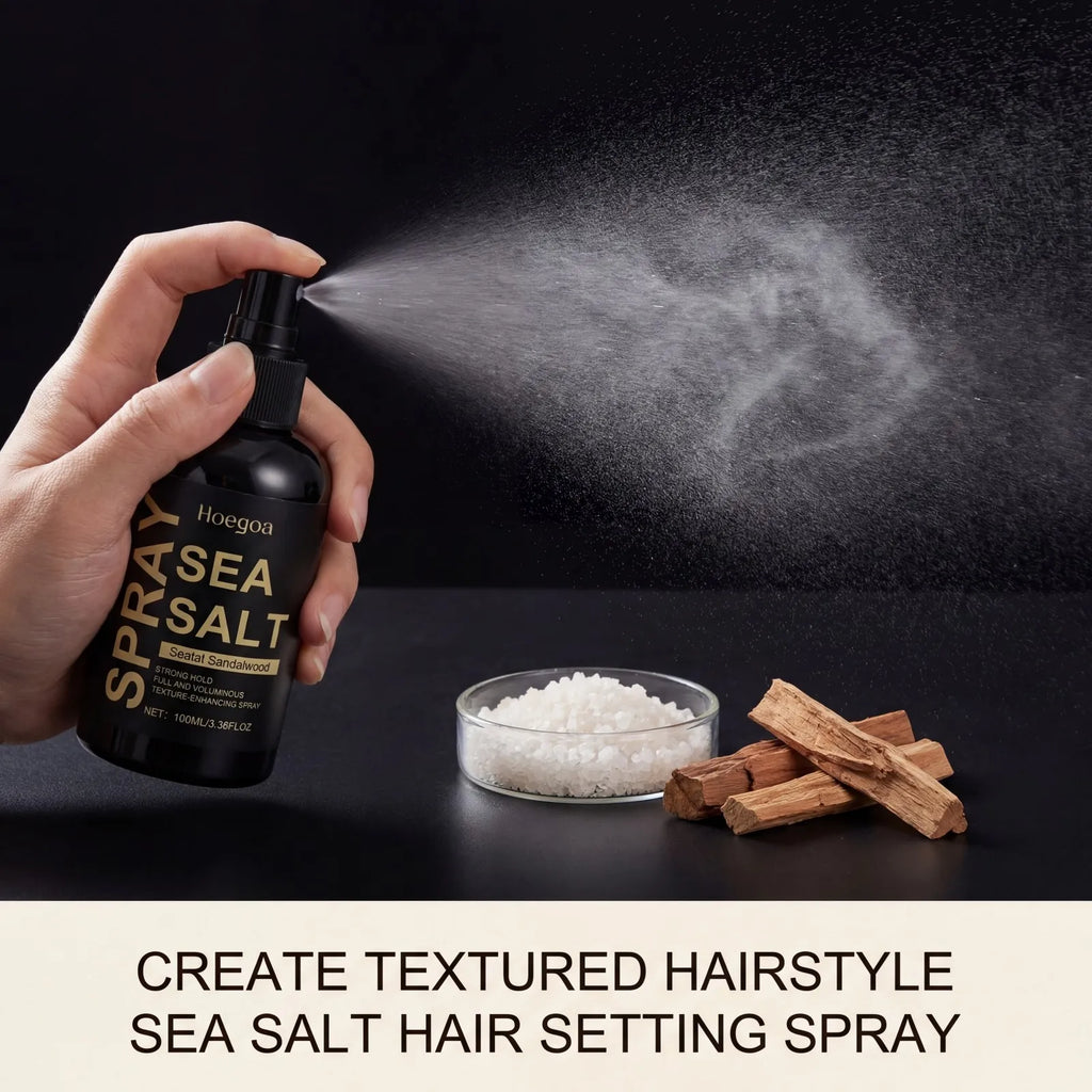 Sea Salt Spray Texturizing Hair Spray Volumizing Strong Hold Control Greasiness Beach Waves Non Sticky Natural Look 100ml