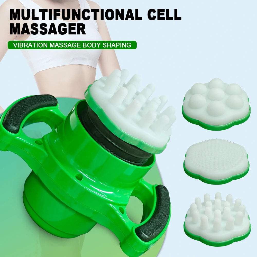 Portable 3D Deep Tissue Massager for Pain Relief Muscle Relaxation Fat Burning Slimming Handheld Electric Massage Device