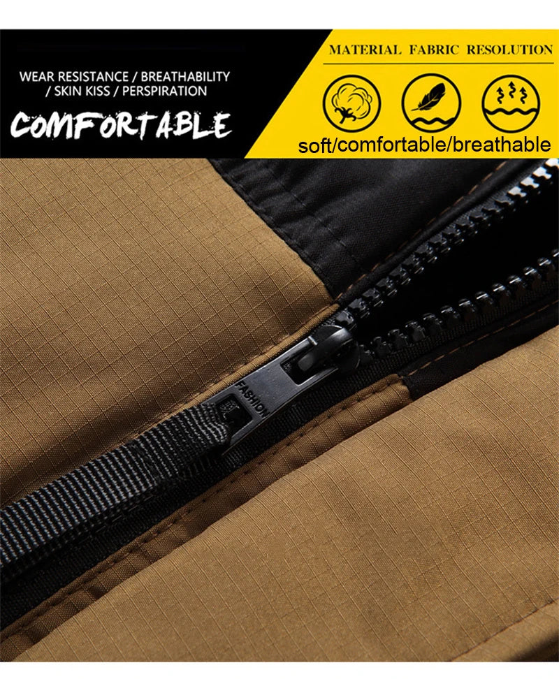 Plus Size Cotton Padded Vest for Men Warm Autumn Winter Sleeveless Jackets Hat Detachable 6XL Fashion Loose Coat Men Clothing