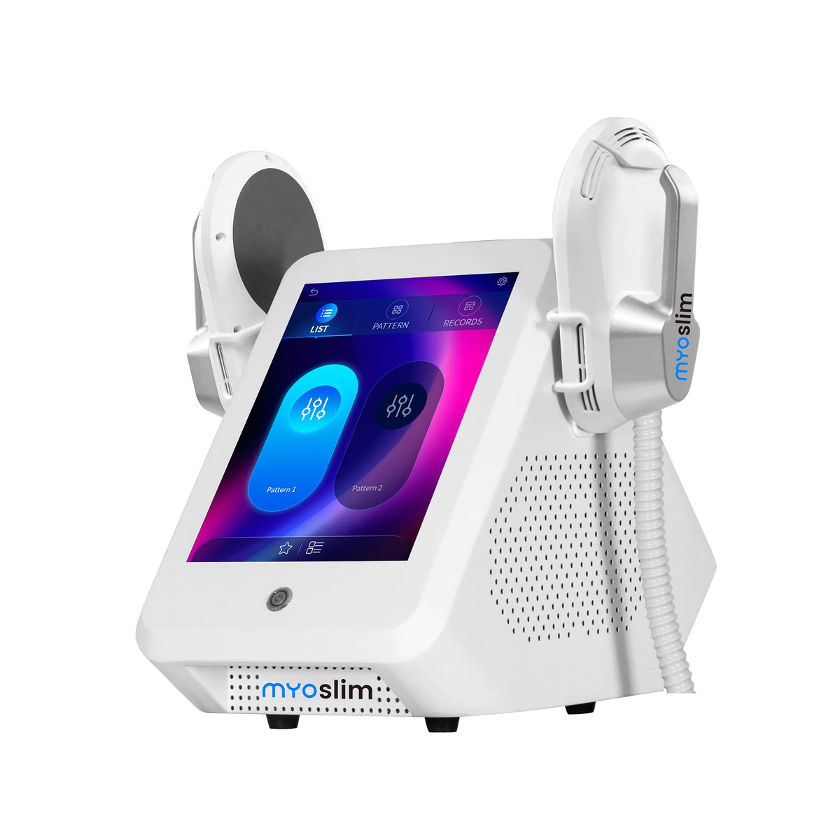 MYOslim EMS Body Sculpt Machine EMT+RF Muscle Building Fat Burning Skin Tightening 2 Handle Non-Invasive Body Shaping Device