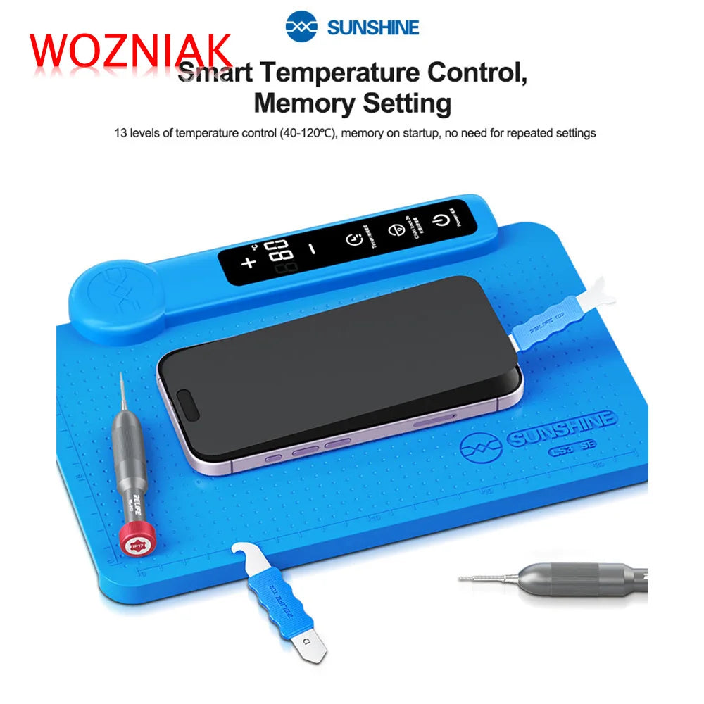 SUNSHINE LS3 SE 11Inch LCD Screen Separator 40-120℃ Heating Plate with Auto Shutdown For Phone LCD Screen Separator Repair Tool