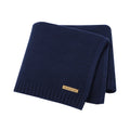Baby Blankets Newborn Dual-Use Solid Color Knitted Stroller Basket Swaddle Wrap Quilts Cover 100*80cm Toddler Throwing Play Mats