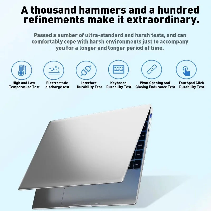 Compact 14.1 Inch Laptop Intel 6500Y Fashion Slim Body Big Storage For Household Office Tasks