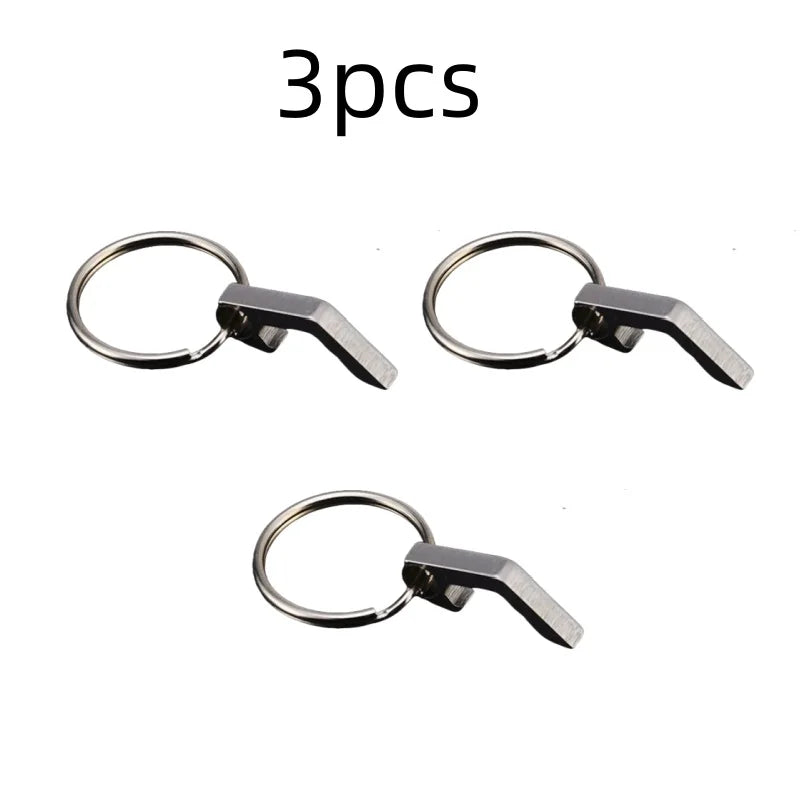 3 styles Portable Mini Bottle Opener Stainless Steel Titanium Alloy Key Ring Carry Easily Bar Tool Kitchen Gadgets