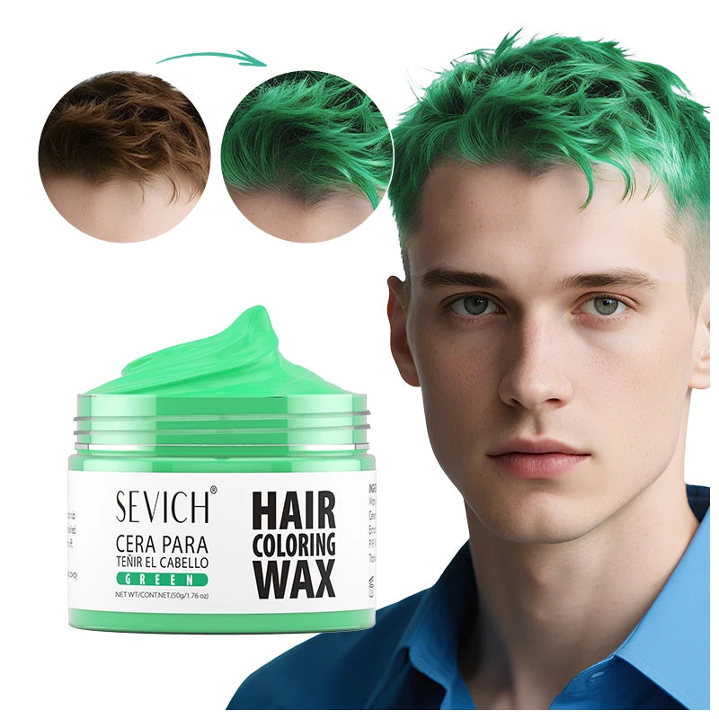 Valentine's Day DIY Hair Dyed Mud Hair Colour Wax Easy To Wash Coloring Cream One-time Hairs Beard and Eyebrows Colour Products