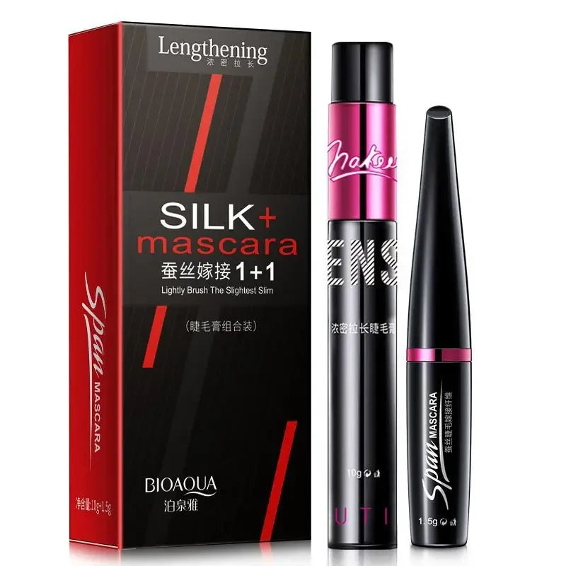 New 4D Silk Fiber Lash Mascara Waterproof VIBELY 3d Mascara For Eyelash Extension Black Thick Lengthening Eye Lashes Cosmetics