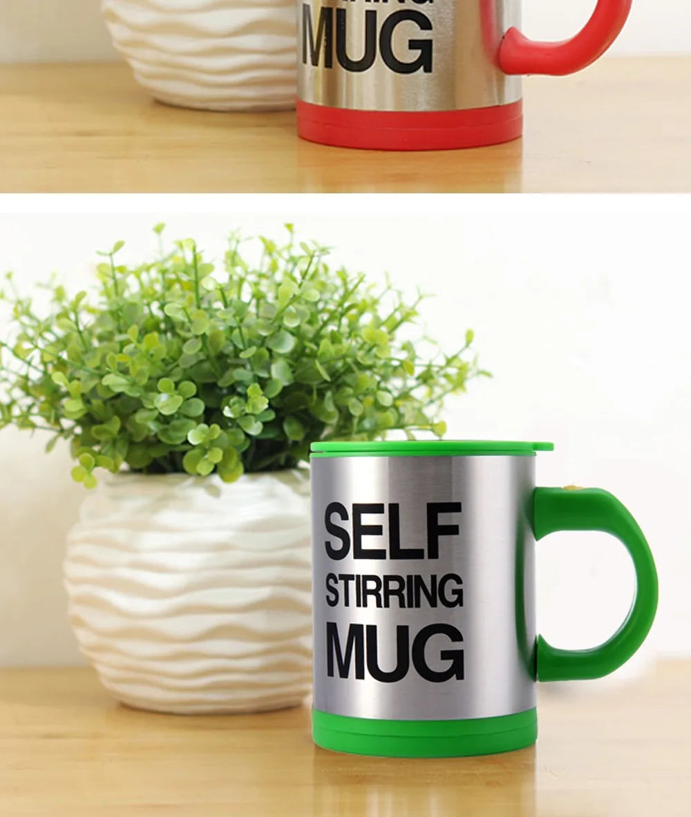 450ML Automatic Stirring Electric Mixing Cup Coffee Milk Self Stirring Mug Stainless Steel Thermal Smart Double Insulated Cup