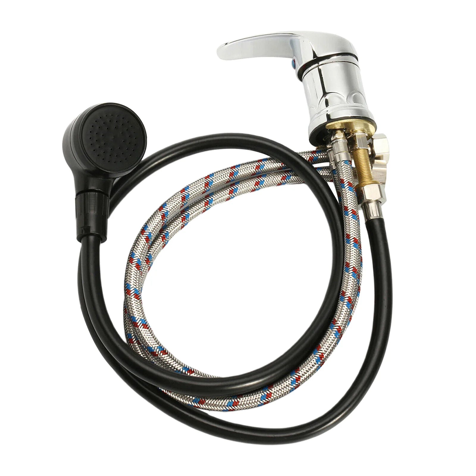 Mixer Tap Bath Sink Faucet Shower Head Spray Hose Push On Washing Hairdresser For Barber Shop Salon Shampoo Accessories