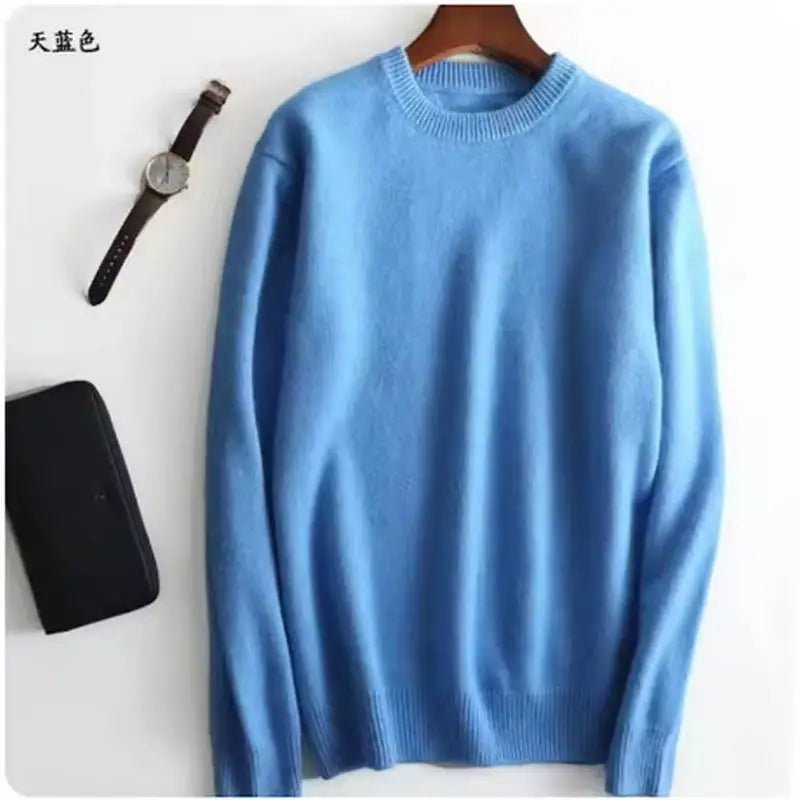 Cashmere Cotton Blended Thick Pullover Men Sweater 2025 Autumn Winter Jersey Hombre Jumper Pull Homme Hiver Knitted Sweaters