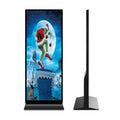 OEM 70 75 86 inch vertical full screen LCD kiosk floor rack advertising display totem indoor digital signage poster