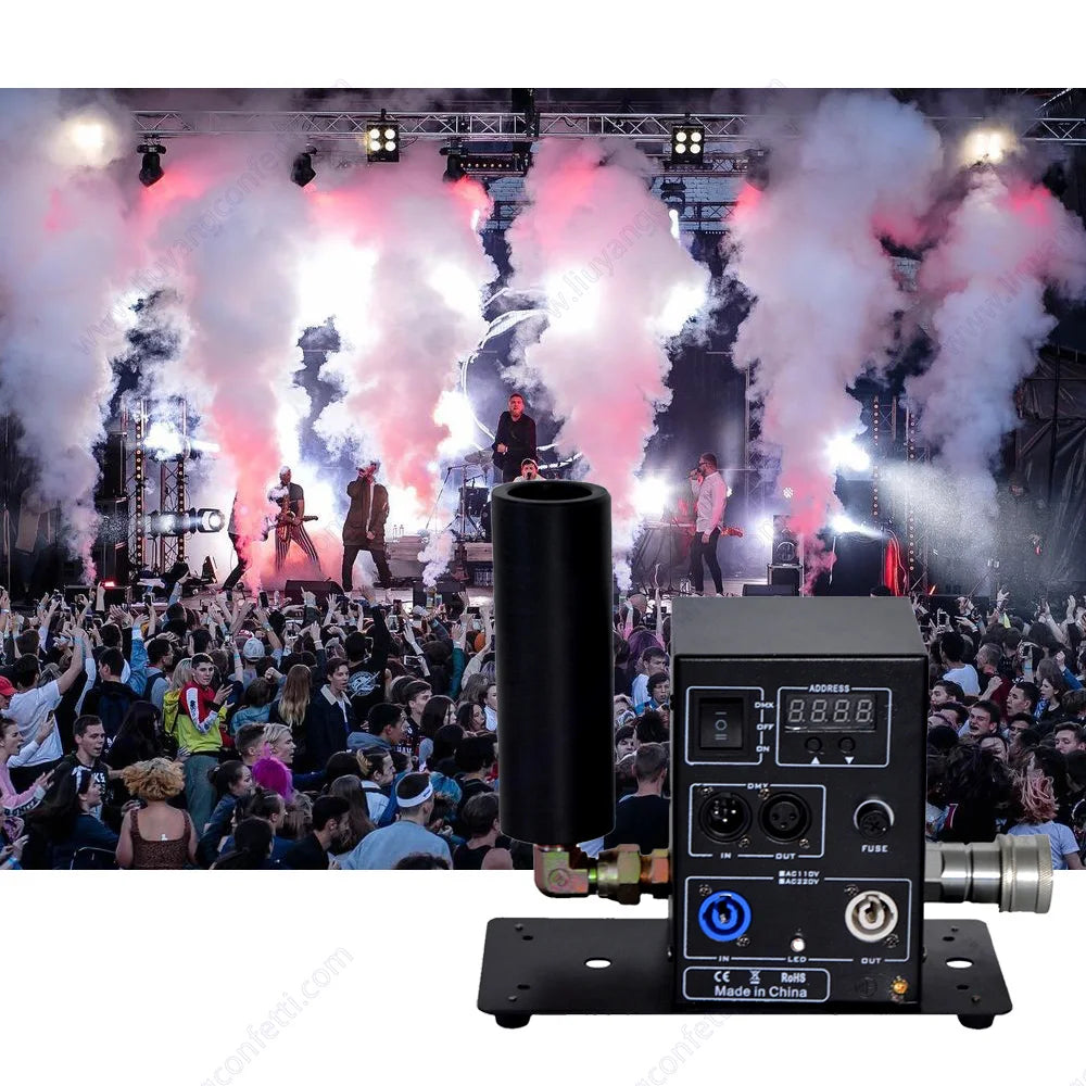 High Power Stage Wedding Effect CO2 Jet Machine 100W DMX512 Control CO2 Smoke Machine Co2 Effect Fog Smoke for Event Party Club