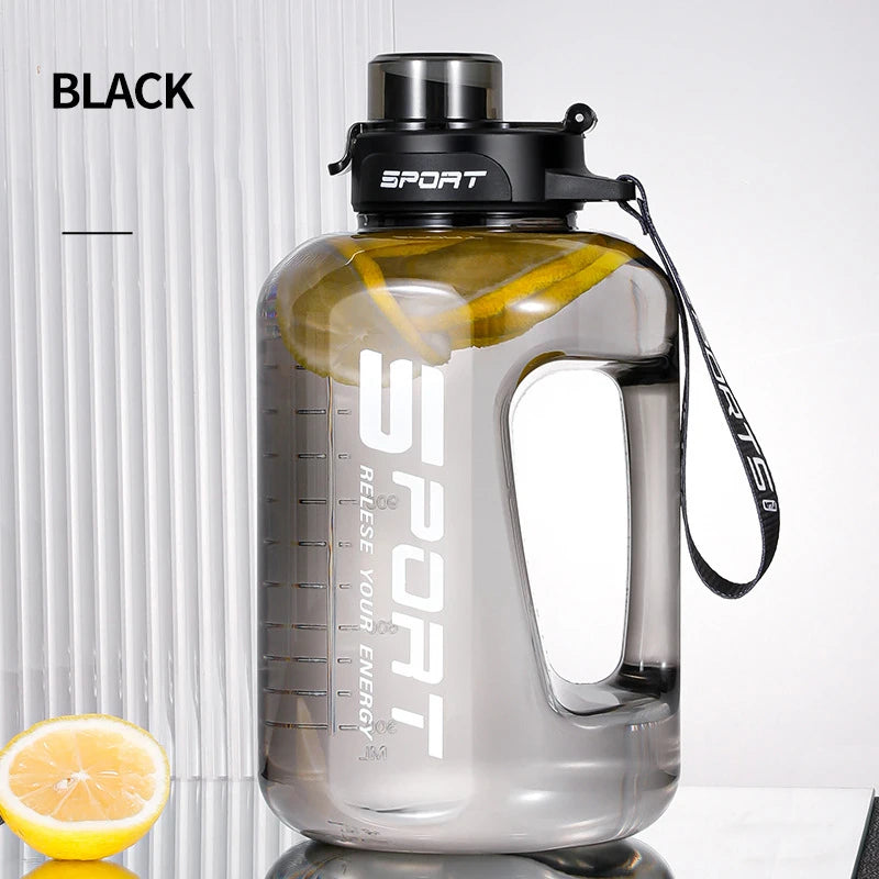 Large Capacity2500/1700ML Water Bottle With Straw Lid Sports Gym Water Kettle For Camping Travel BPA Free Drinking Bottles