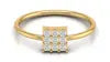 Lab Grown Diamond Ring 14K 18K Solid Gold 9 Stone Matrix CVD Diamond Engagement Ring Dainty Geometric Fine Jewelry For Women