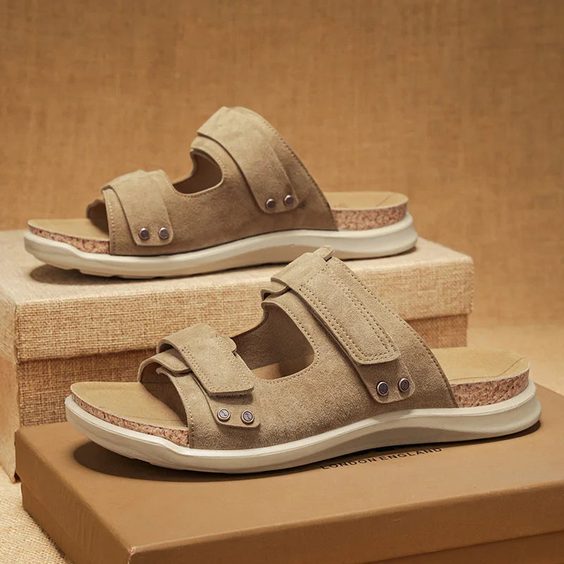 Sandals Breathable Soft Flat Shoes Men Slippers Breathable Casual Shoes for Men Beach Sandals Summer Fashion Shoes Luxury