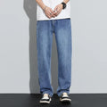 2024 New Jeans Men 100% Cotton Autumn Winter Loose Straight Wide Leg Trousers  Fashion Brand Cargo Casual Pants for Men