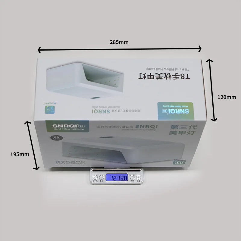 Professional Nail Lamp With Hand Pillow 72W Nail Dryer Lamp for Manicure 60 LEDs Automatic Sensing UV LED Nail Lamp for Nail Art