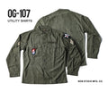 NON STOCK OG-107 Vietnam War Long Sleeve Shirt Cotton Satin Military Style Overshirt
