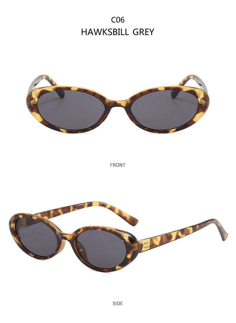 4pcs/7pc Small Oval Sun Glasses Vintage Oval Sunglasses 2024 Men Small Oval Sun Glasses Retro Fashion Women Sun Glasses Oculus ﻿