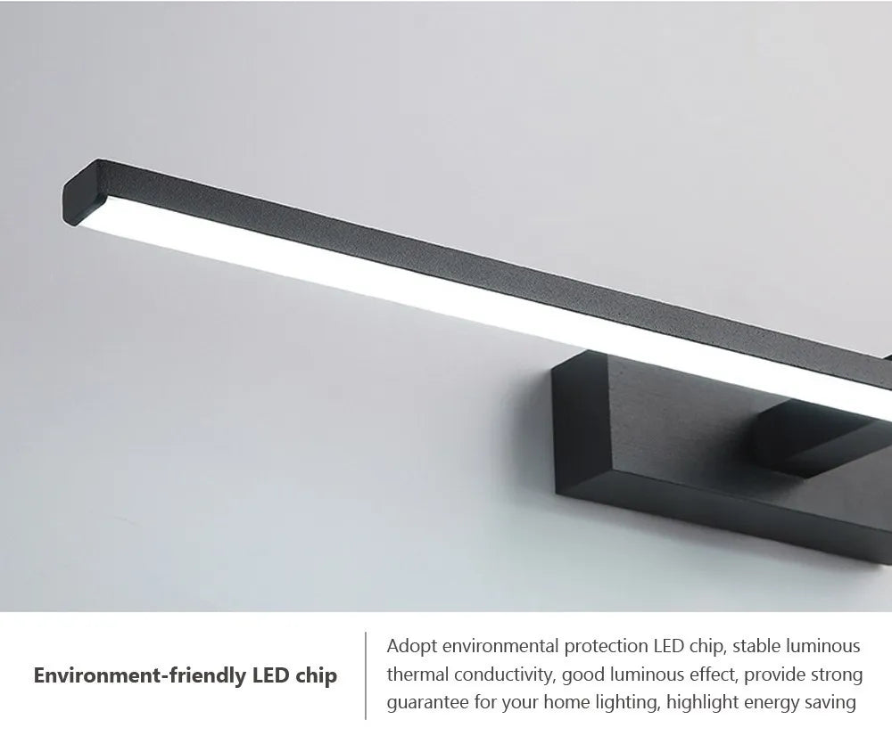 Modern LED Indoor Wall Lights, Bathroom Mirrors, Headlights, Study Rooms, Bedrooms, Waterproof, Creative Wall Lights, Lighting