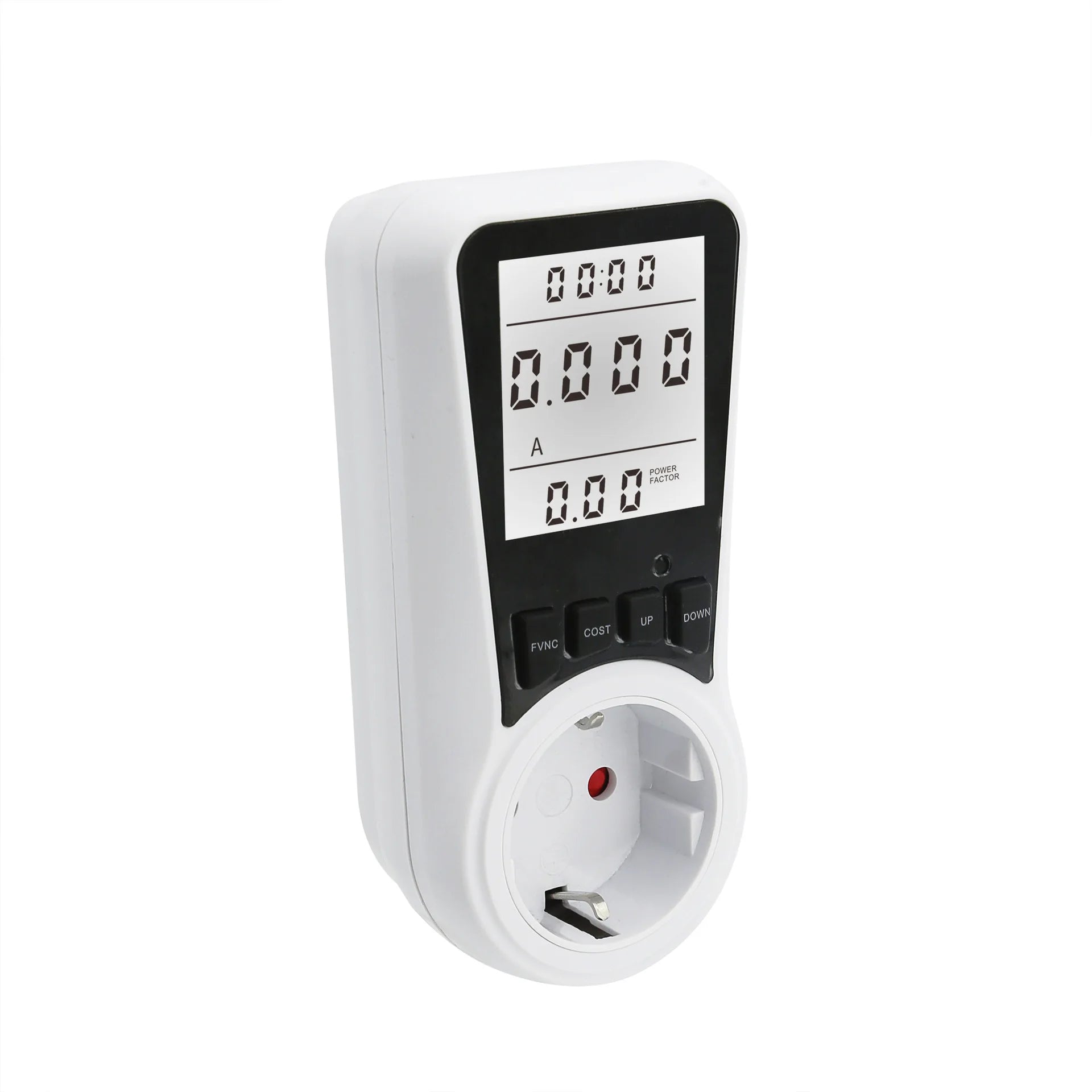 LCD Digital Display Electrical Energy Monitor Socket Backlight Watt Meter Socket EU Plug Real-time Wattage Voltage AMP Meter