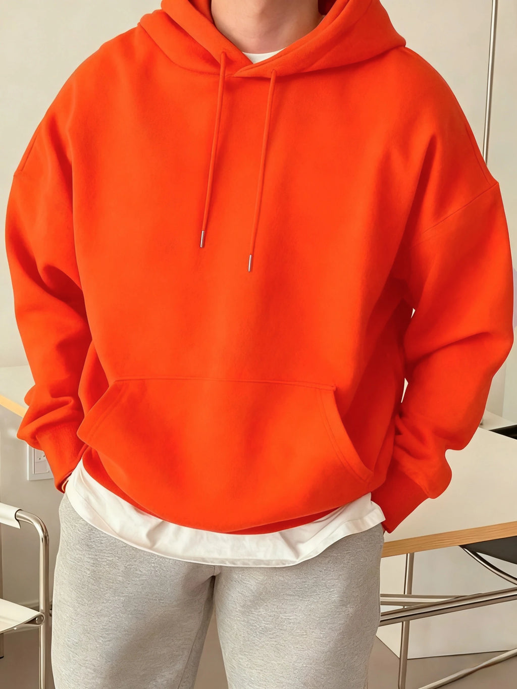 Fashion Solid Sweatshirt Sport Comfy Tracksuit Fleece Autumn Hoodies Man Basics Warm Streetwear Casual Jogging Clothes Unisex