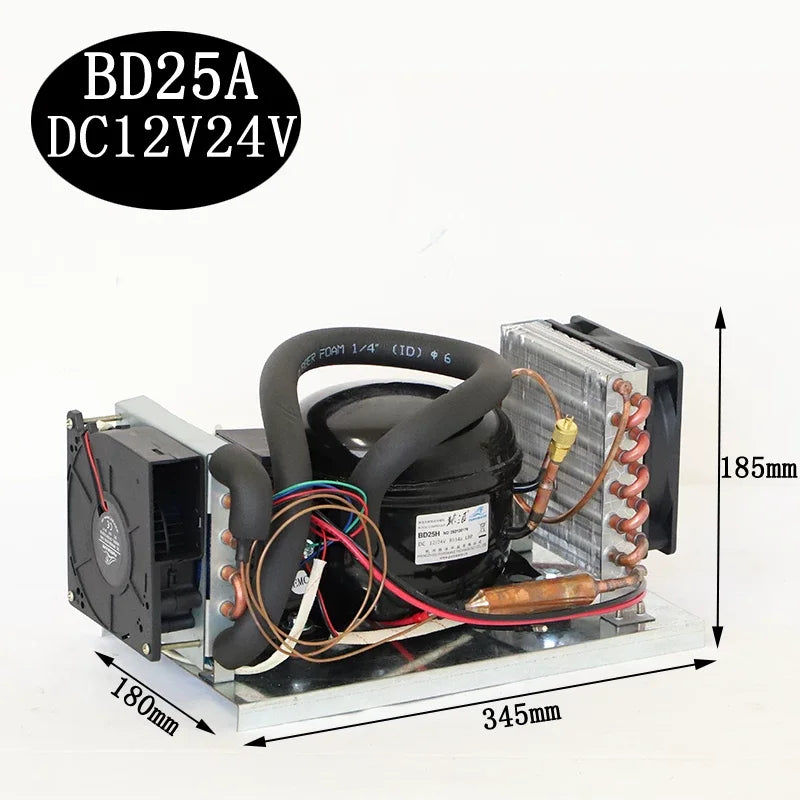 BD35A Mini Air-Cooled Integrated Unit Assembly 12V24V48V Start-Up Refrigeration Micro Air Conditioning Unit