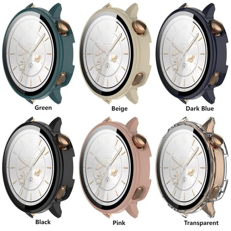 PC+Tempered Glass Case for Oneplus Watch 3 43MM Samrt Watch Bumper Protective Cover Protector for OPPO X2 Mini Shell Accessorie