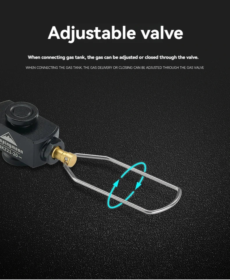 CAMPINGMOON BKZ21-60 Outdoor camping with valve gas pipe, inverted high-altitude flat gas cylinder, stove extension pipe