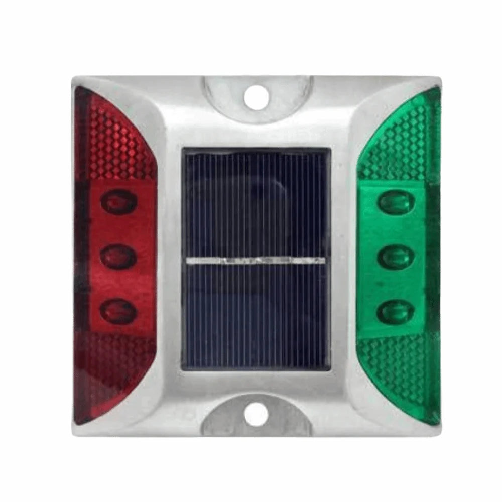 Solar Powered Solar Road Stud Light Outdoor Lighting Durable LED Ground Light Flashing Reflective Traffic Marker Light Garden