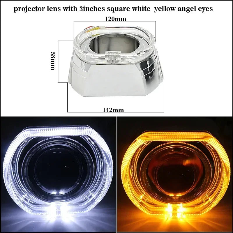 SANVI 3.0 Bi LED Lenses for Headlights Ice Lense Auto LED Projector Headlight Hella G5 3R Projector 110W Car Light Retrofit