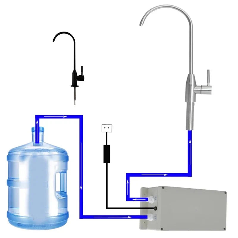 12V Caravan Electric Kitchen Water Pump Faucet Automatic Water Suction Pump 1.5 L 2.7L Faucet Automatic Suction Pump For Galley