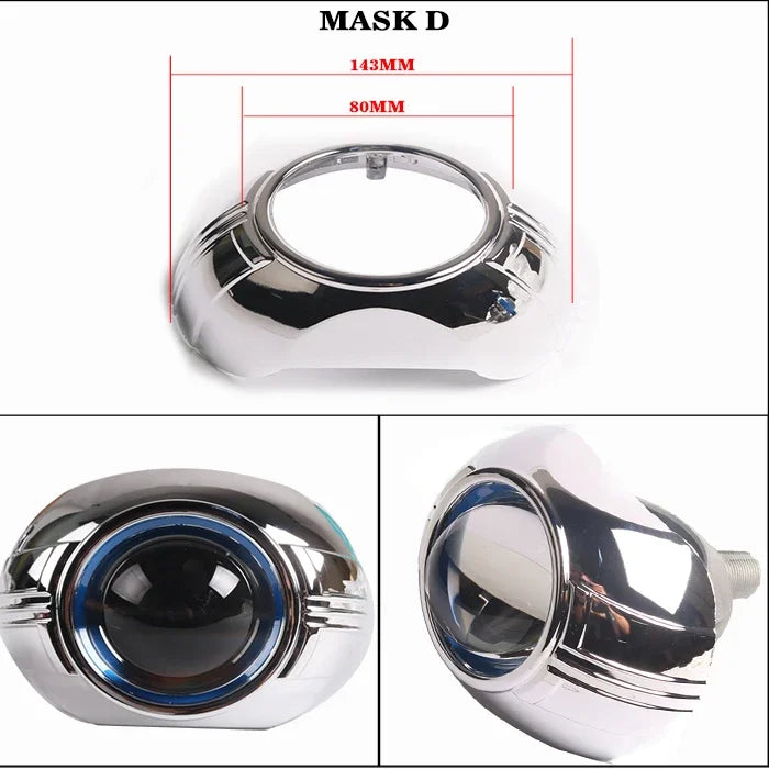 SANVI 2PCS S13 60W 6000K Dual Hyperboloid Bi LED Projector Lens 3R G5 H4 h7 9005 9006 Auto Projector Lens LHD Headlight