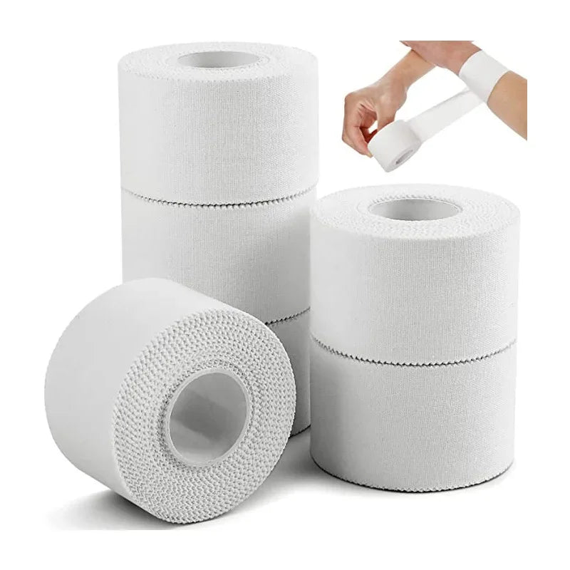 1PC Sports Tape White Tape Sensitive Skin Roll Band Aid Muscle Elastic Bandage Strain Injury Support Medical Accessories
