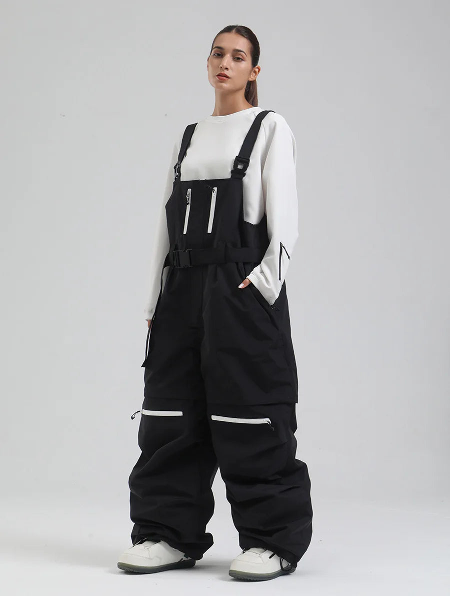 GSOU New Hip-hop Couple Snow Cargo Pants Woman Snowboard Clothing Loose Skiing Pants Man Alpine Sport Windproof Warm Trousers